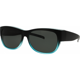 SunRay Sonnenbrille Unisex SunRay 06-00320-02 Überbrille, Schwarz/Türkis matt
