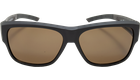SunRay 06-00310-01 Überbrille, Schwarz/Carbon, Braun matt